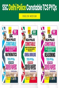SSC Delhi Police Chapterwise General Awareness + Maths + Reasoning TCS PYQs Solved Papers (English Medium)(DP-COMBO-E)