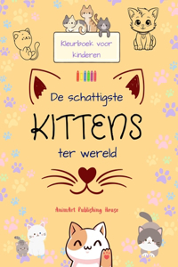 De schattigste kittens ter wereld - Kleurboek voor kinderen - Creatieve en grappige scènes van lachende katten