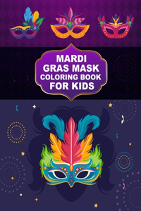 Mardi Gras Mask Coloring book For Kids