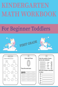 kindergarten math workbook for beginner toddlers First Grade