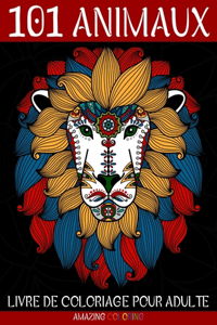 101 Animaux Mandala Livre de Coloriage pour Adultes