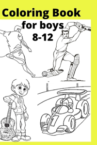 Coloring Book for boys 8-12