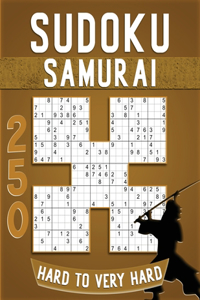 Samurai Sudoku Puzzle Books Hard To Very Hard Large Print