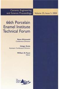 66th Porcelain Enamel Institute Technical Forum, Volume 25, Issue 5
