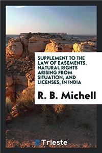 SUPPLEMENT TO THE LAW OF EASEMENTS, NATU