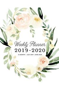 Weekly Planner, 2019-2020 12-Month, July 2019 - June 2020