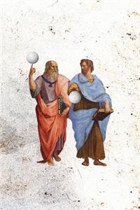 Aristotle and Plato with Volleyballs