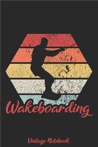 Wakeboarding Vintage Notebook