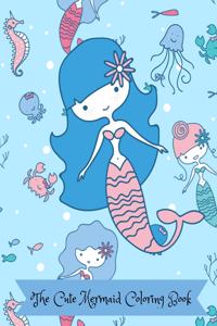 Cute Mermaid Coloring Book