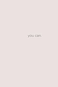 You can.