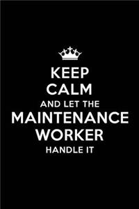 Keep Calm and Let the Maintenance Worker Handle It
