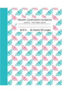 Primary Composition Notebook Level K-2 Story Paper Journal