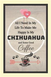 All I Need In My Life To Make Me Happy Is My Chihuahua And Some Good Coffee!