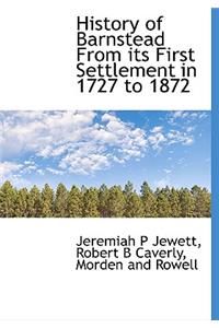 History of Barnstead from Its First Settlement in 1727 to 1872