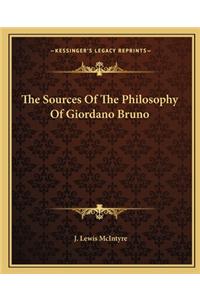 Sources of the Philosophy of Giordano Bruno