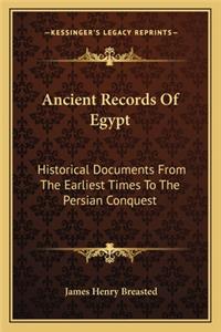 Ancient Records Of Egypt