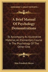 Brief Manual of Psychology Demonstrations