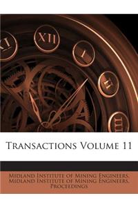Transactions Volume 11
