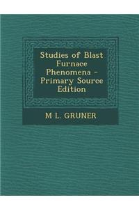 Studies of Blast Furnace Phenomena