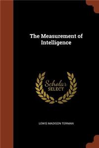 The Measurement of Intelligence