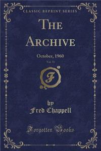 The Archive, Vol. 73