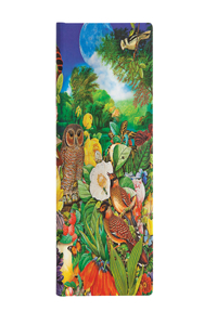 Paperblanks Moon Garden Nature Montages Hardcover Slim Lined Elastic Band Closure 176 Pg 85 GSM