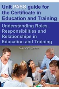 Unit PASS guide for the Certificate in Education and Training (CET)