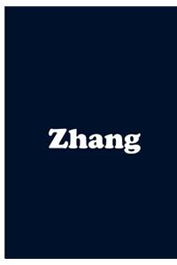 Zhang - Dark Blue Notebook / Journal / Extended Lined Pages / Soft Matte Cover