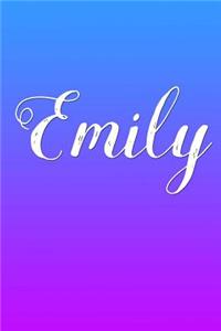 Emily Personalized Blank Paperback Journal 6