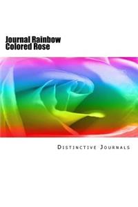 Journal Rainbow Colored Rose