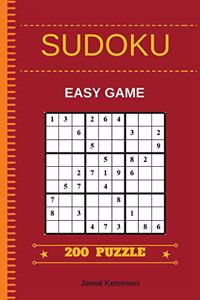 Sudoku Easy Game 200 Puzzle Book