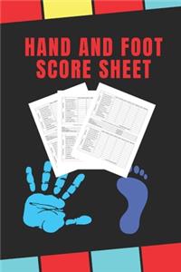 My Hand And Foot Score Sheets