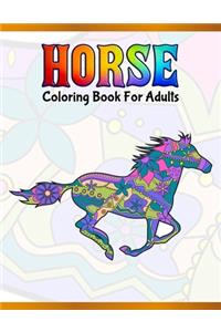 Horse Coloring Book For Adults