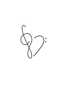Bass Clef Notenschlüssel Violinenschlüssel Bassschlüssel - Notenheft, Notizbuch, Notizblock, 120 Seiten, Souvenir Geschenk Buch, auch als Dekoration geeignet zum Geburtstag oder Weihnachten