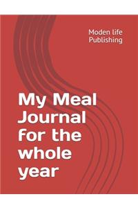 My Meal Journal for the whole year