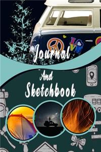 Camping log book Journal And Sketchbook for Camping lovers