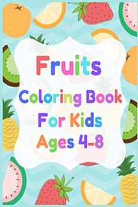 Fruits Coloring Book for Kids