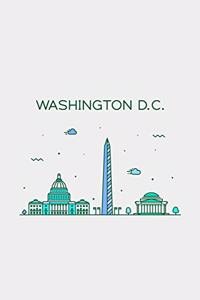 Washington Minimalist Travel Notebook [Lined] [6x9] [110 pages]