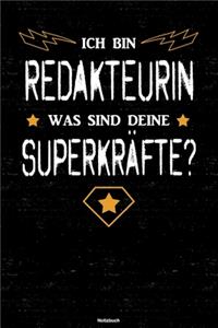 Ich bin Redakteurin was sind deine Superkräfte? Notizbuch