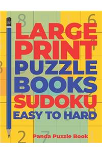 Large Print Puzzle Books Sudoku Easy To Hard