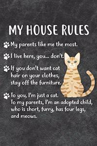 My House Rules Notebook Journal