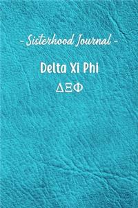 Sisterhood Journal Delta Xi Phi