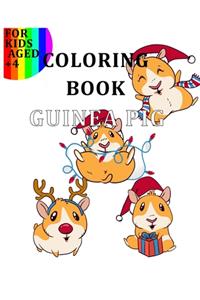 Coloring Book Guinea Pig For Kids Aged +4