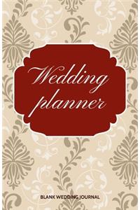 Wedding Planner Small Size Blank Journal-Wedding Planner&To-Do List-5.5