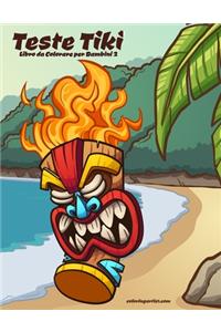 Teste Tiki Libro da Colorare per Bambini 2
