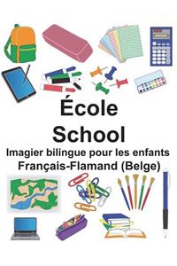 Français-Flamand (Belge) École/School Imagier bilingue pour les enfants