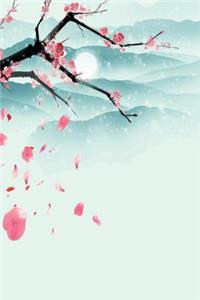 Floating Cherry Blossums Notebook