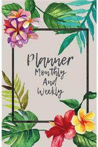 Planner monthly and weekly