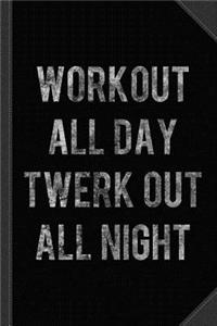 Workout All Day Vintage Journal Notebook