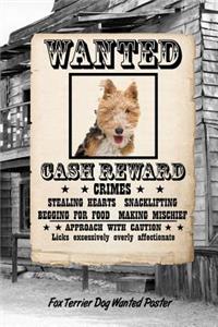 Fox Terrier Dog Wanted Poster